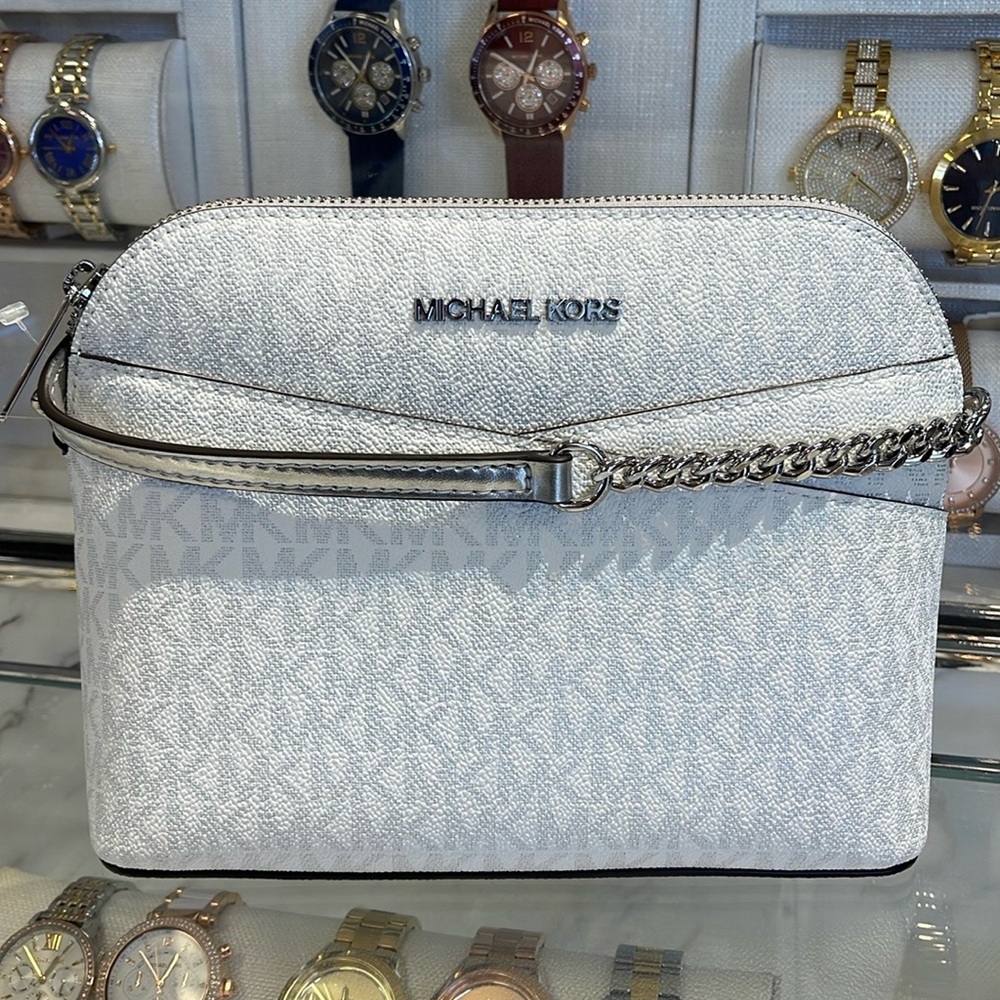 Michael Kors Jet Set Travel Medium Signature Logo Dome Crossbody Satchel Bag
NWT - Picture 11 of 16